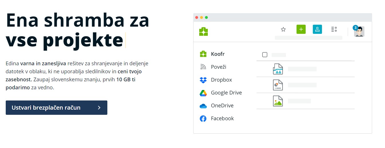 Ena shramba za vse projekte koofr screenshot SI.jpg