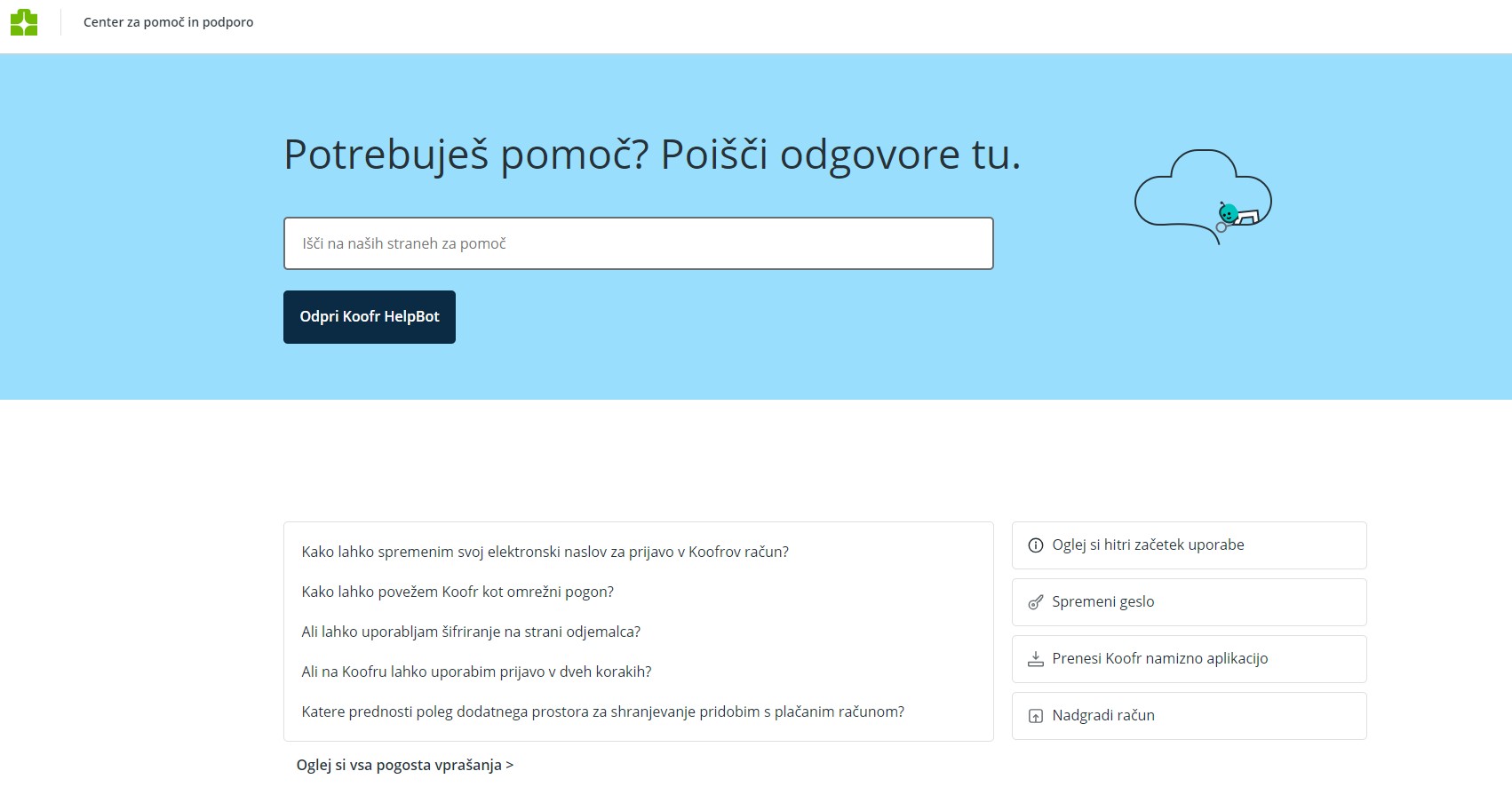 center za pomoč in podporo
