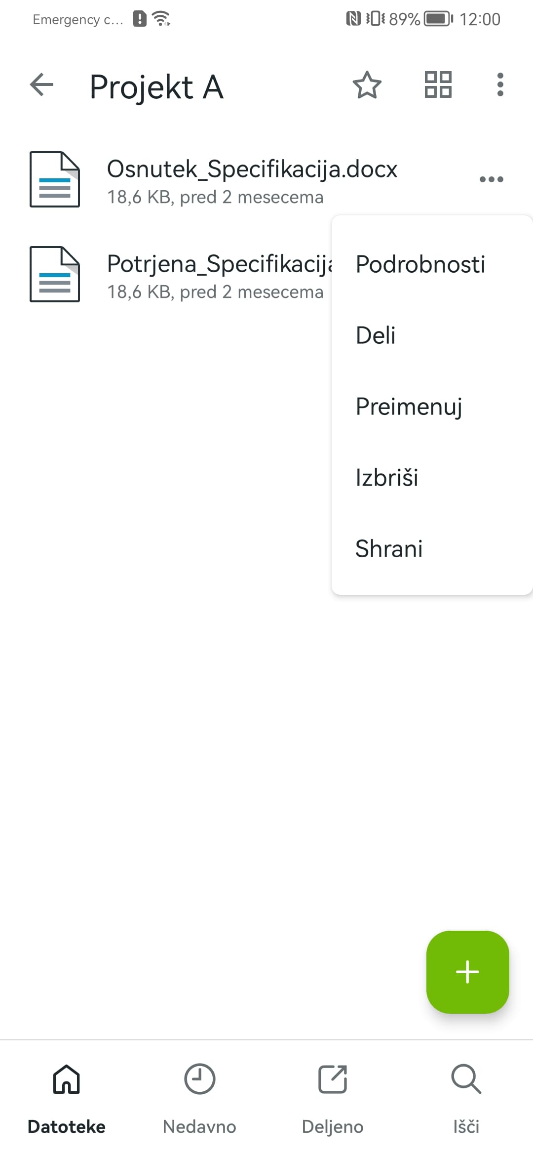 Koofr blog - prenesi datoteko s Koofra na sistem Android