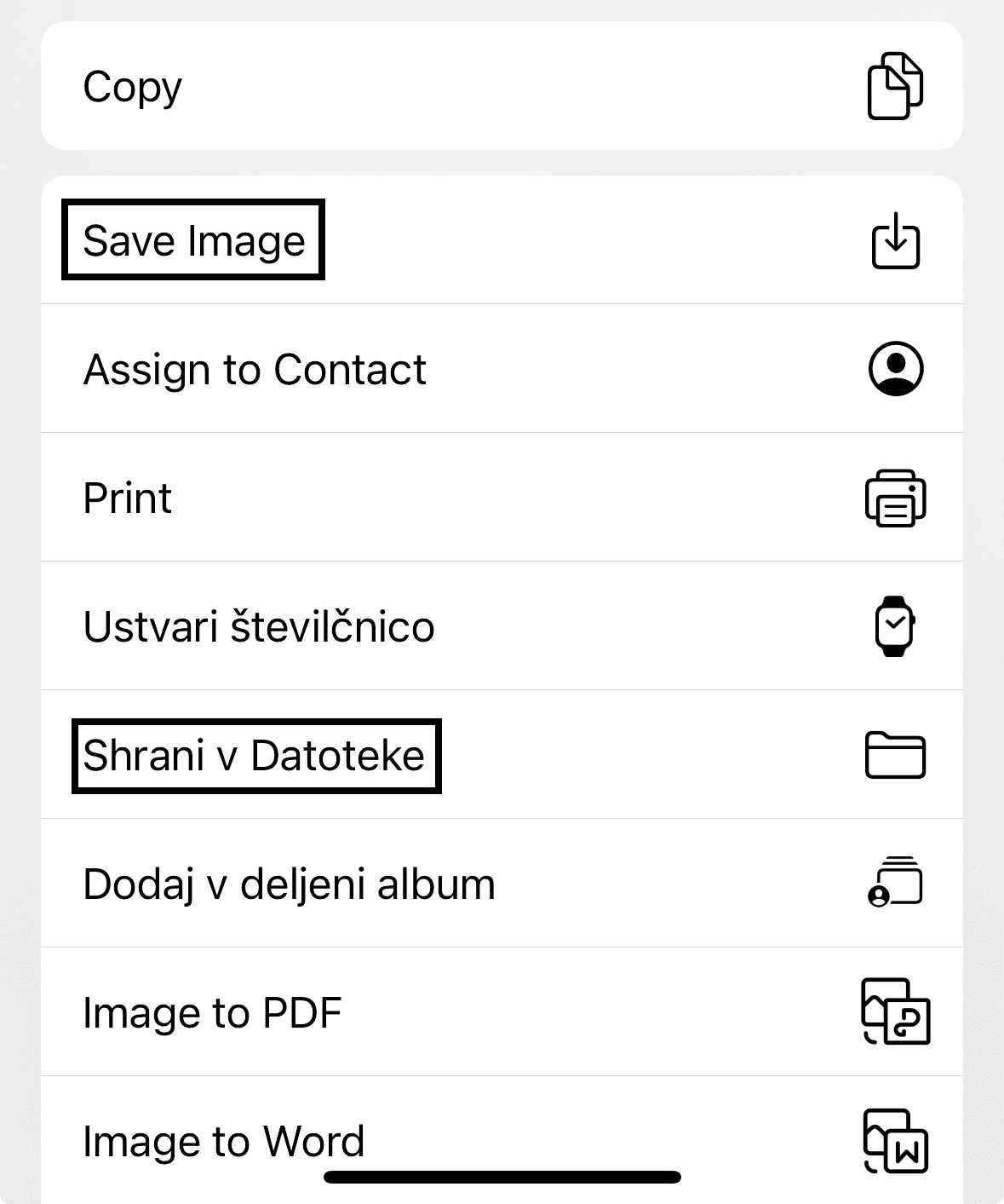 Koofr blog - shrani datoteko na telefon na sistemu iOS