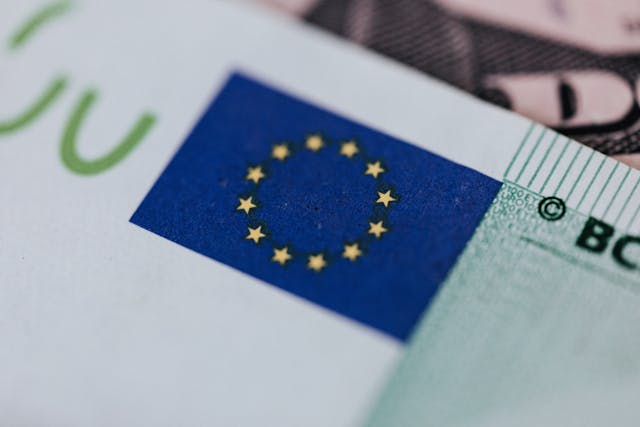 simbol Evropske Unije na bankovcu